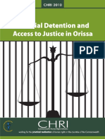 Pre Trial Detention and Access to Justice in Odisha