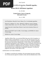 United States v. Ruben Diaz, 916 F.2d 655, 11th Cir. (1990)