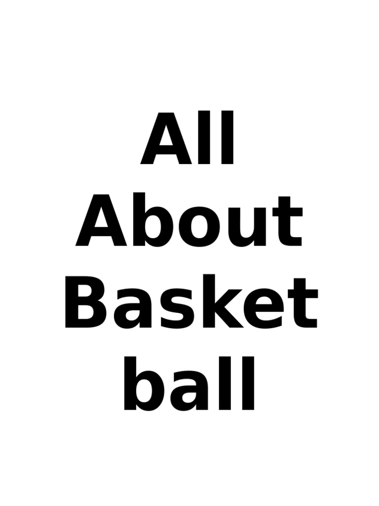 Basketball | PDF | Basketball Positions | Referee