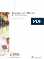 V8XM Microstation CAD Managers Course Guide