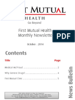 First Mutual Health Newsletter - October Edition