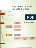 HACCP Pada Produk Nata de Coco