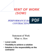 Statement of Work (SOW) : Performance Based Contracting