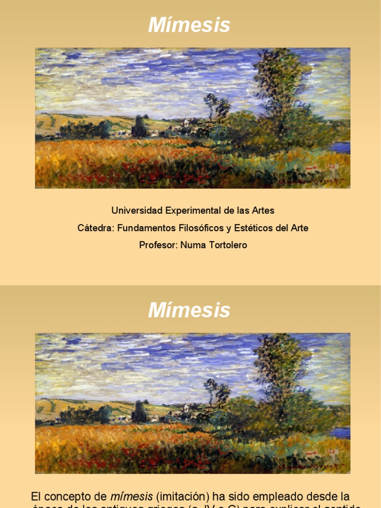 3 Mimesis | PDF | Imitación | Platón