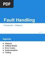 Fault Handling Framework 