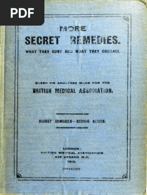 More Secret Remedies Resin Gout - 