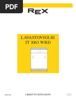 Manuale Lavastoviglie Rex