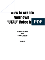 How To Create Your Own UTAU Voice Bank Rev0.40 PDF