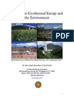 Environmental Guide for Geothermal Power Plant