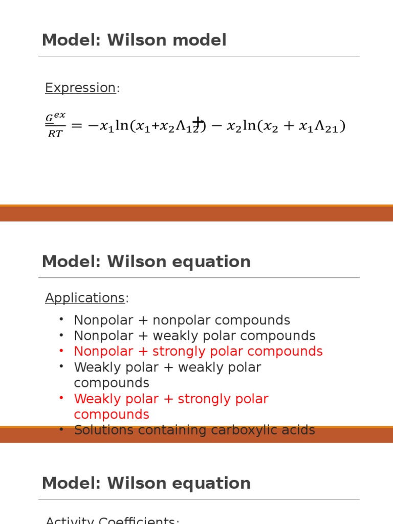 Wilson and NRTL | PDF