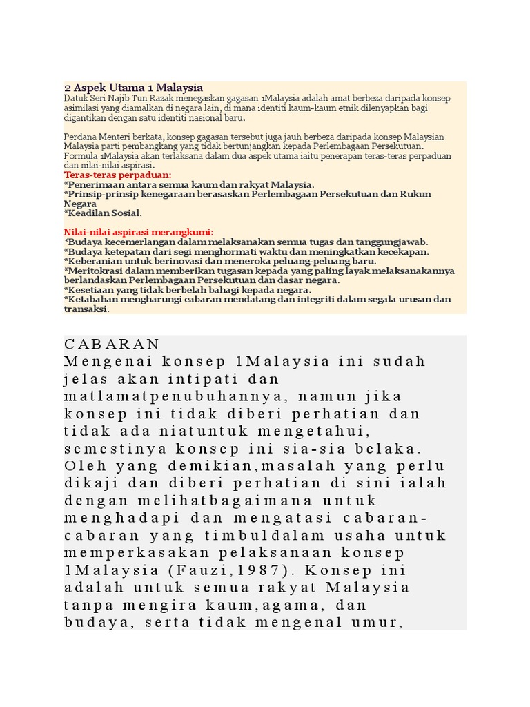 2 Aspek Utama 1 Malaysia.docx