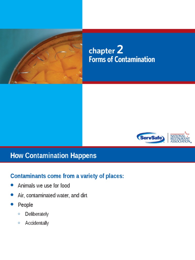 Forms of Contamination PDF Foodborne Illness Diarrhea