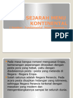 2. Sejarah Menu Kontinental