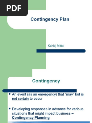 Contingency Plan