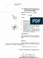 Resolucion Exenta n°1440 Banda 5.8Ghz para uso de Exterior en Chile