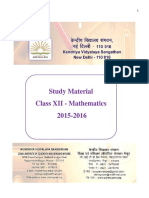 Maths Study Material 2015 16