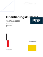 Orientierungskurstest Modelltestbogen PDF