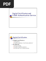 Digital Certificates and X.509 Authentication Service