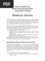 Packet 1 2011 Thoracic Trauma