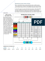 Resistor Color Code System