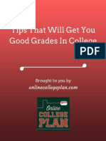 Tips That Will Net You Good Grades in College