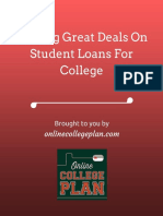 Finding Great Deals On Student Loans For College