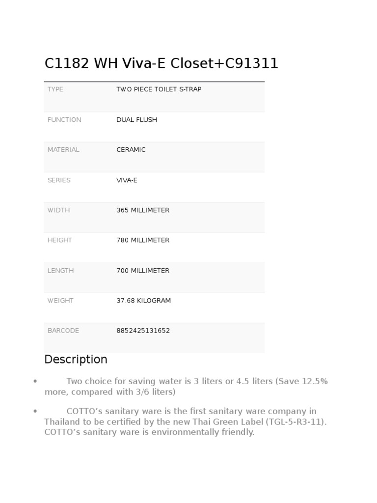 c1182 WH Viva | PDF