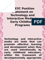 NAEYC Position Statement On Technology and Interactive Media