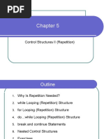 Chapter 5 Control Structures II (Repetition)