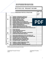 PIPR-01 Senarai Kandungan Portfolio