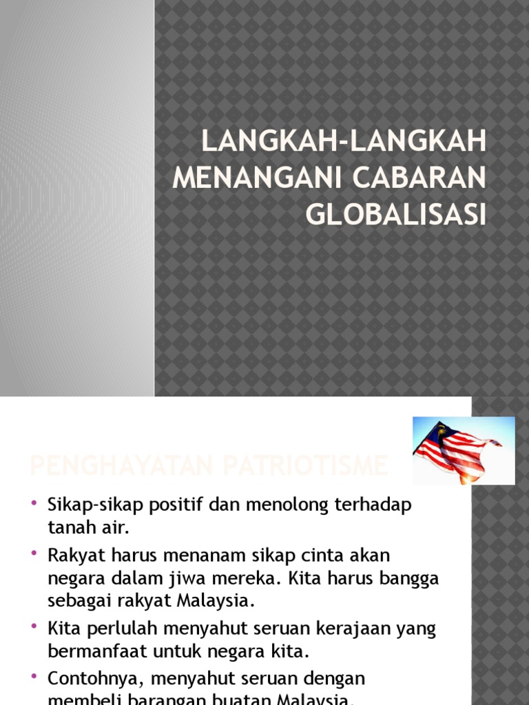 Langkah Langkah Menangani Cabaran Globalisasi Pdf