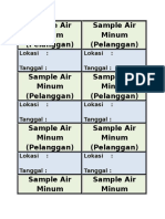 Sample Air Minum