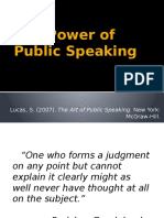 3 The Power of Public Speaking
