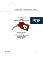 Recent Evolution of U.S. Emissions Policy