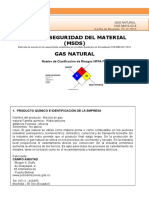 MSDS Gas Natural