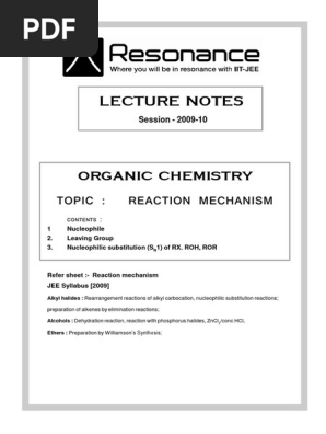 Reaction Mechanism D Chemical Reactions Ether