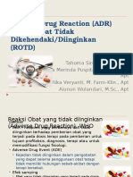 Kuliah 10-11, ADR (Adverse Drug Reaction)