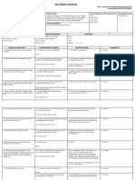 Job Safety Analysis: Title: Setting Up MTE