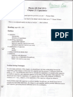 Physics 48 (Faii2011) : Chapter 2 5: Capacitance