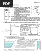 CE140-0P (Fluid Mechanics) Problem Set # 2 Name: - Student No.