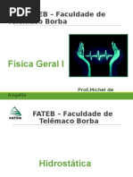 Física Geral1 Aula12 Hidrologia