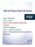 Boiler and Pressure Vessel Code Sections