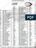 Warhammer 40K Dark Millennium CCG - Checklist 6 Shadows of The Warp