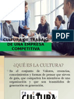 4.5 Cultura de Trabajo en Una Empresa Competitiva