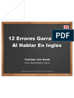 12 Errores Garrafales Al Hablar en Inglés