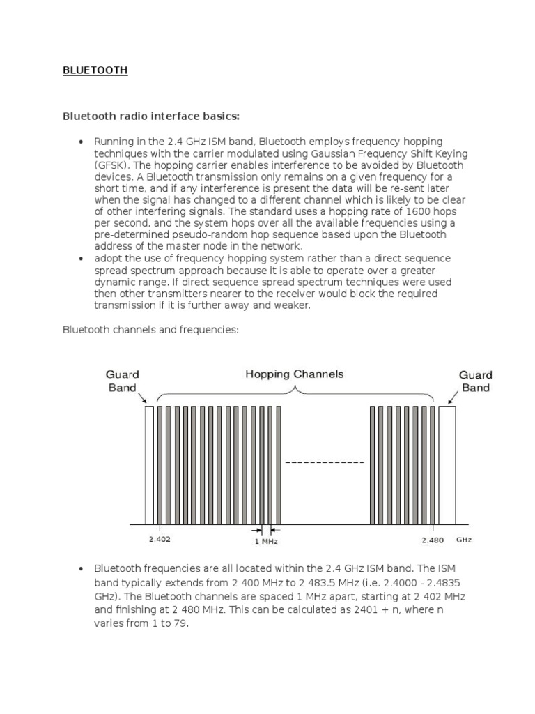 Bluetooth Radio Interface Basics PDF Bluetooth Gateway