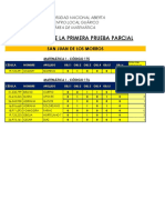 Resultados Primera Parcial 2016-1