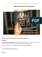 Electrical Preventive Maintenance of Circuit Breakers