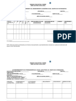 Acompañamiento o Seguimiento Al Rendimiento Académico Del Grupo de Estudiantes