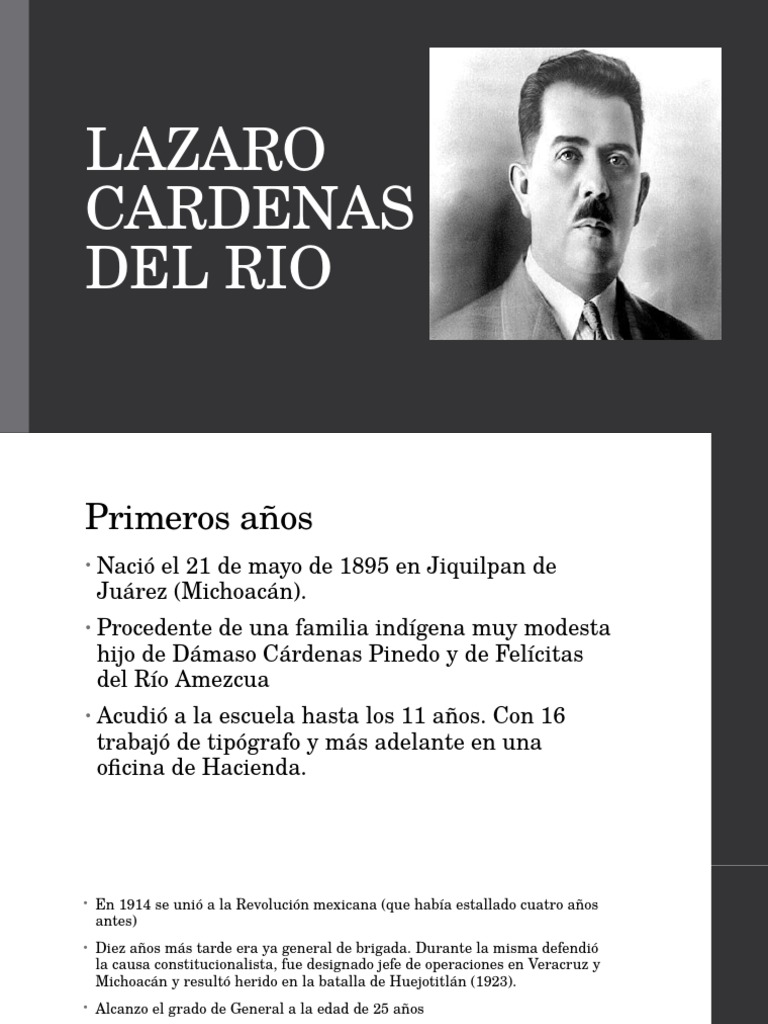 Lazaro Cardenas Del Rio Política Gobierno